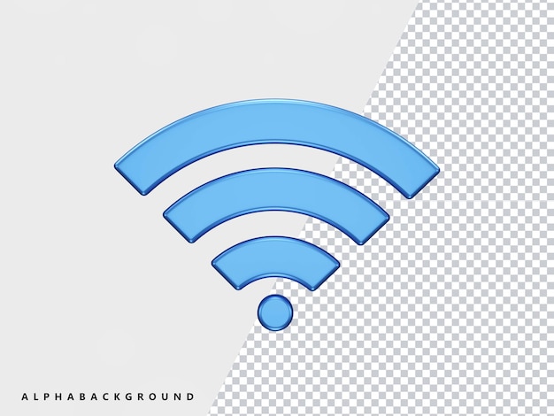 Wifi-Symbol transparentes Element