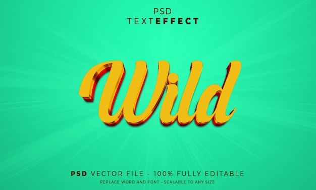 wild3dpsdtext