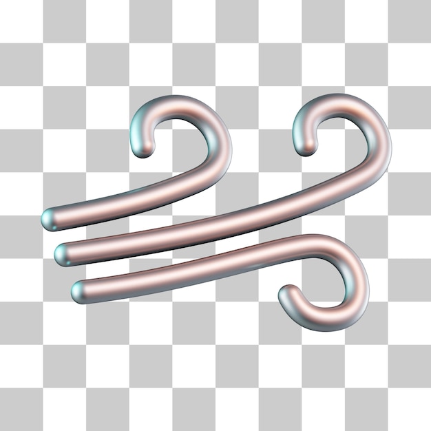 PSD wind breeze 3d-symbol