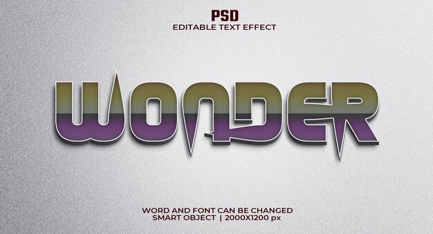 winder 3d text effect