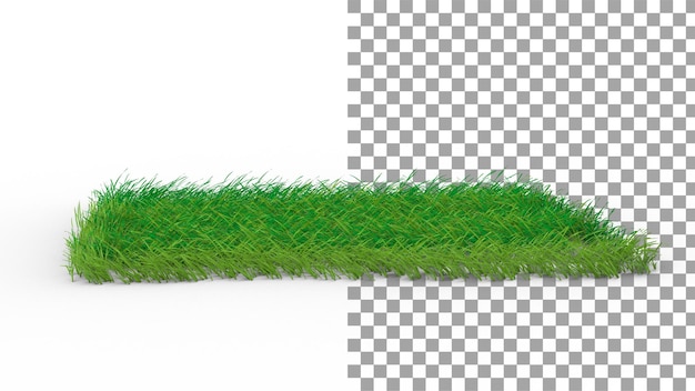 Windgras mit Schatten 3D-Rendering