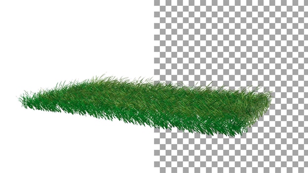Windgras ohne Schatten 3D-Rendering