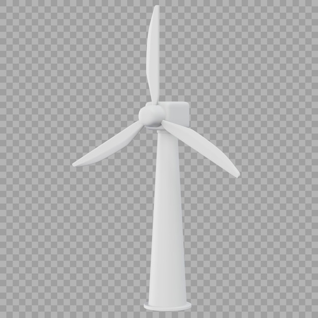 Windkraftanlage 3D-Symbol