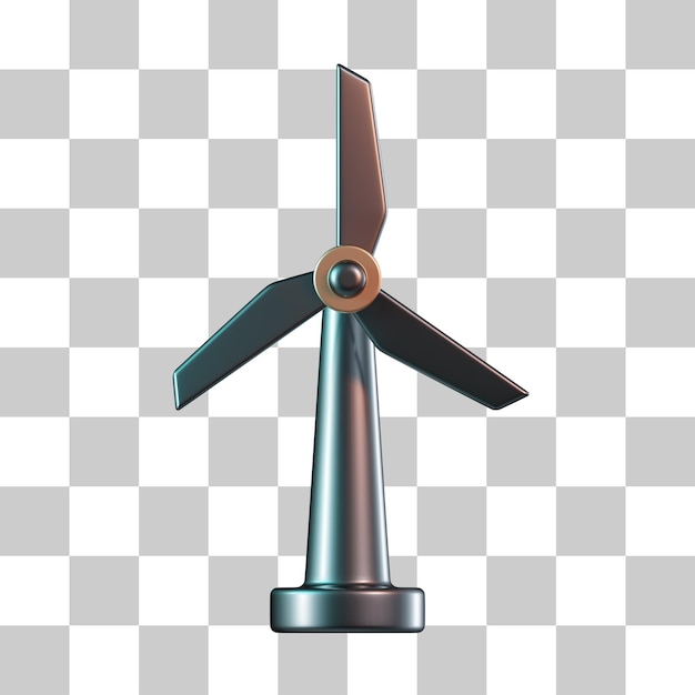 PSD windmühle 3d-symbol