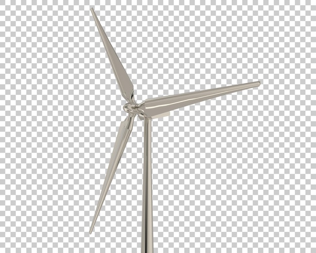 Windmühle auf transparentem Hintergrund 3D-Darstellung