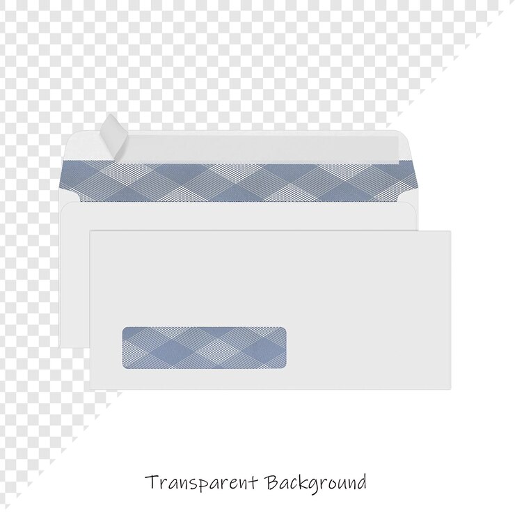 PSD window envelope mockup