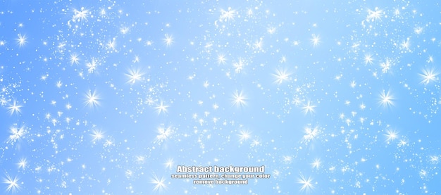Winter Abstract Snowflake Texture Pattern con personalizzazione del colore e sfondo trasparente