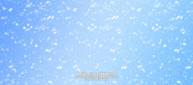 Winter Abstract Snowflake Texture Pattern with Color Customization and Transparent Background