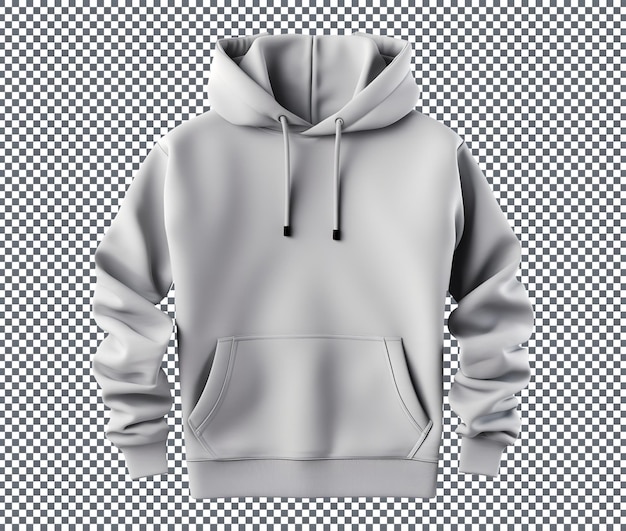 Winter-Crop-Hoodie Sweater isoliert auf durchsichtigem Hintergrund