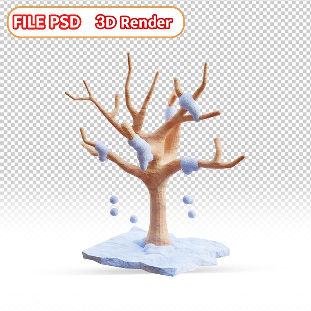 PSD winter tree