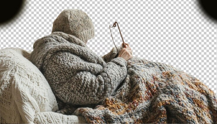 PSD winterhemd auf durchsichtigem hintergrund
