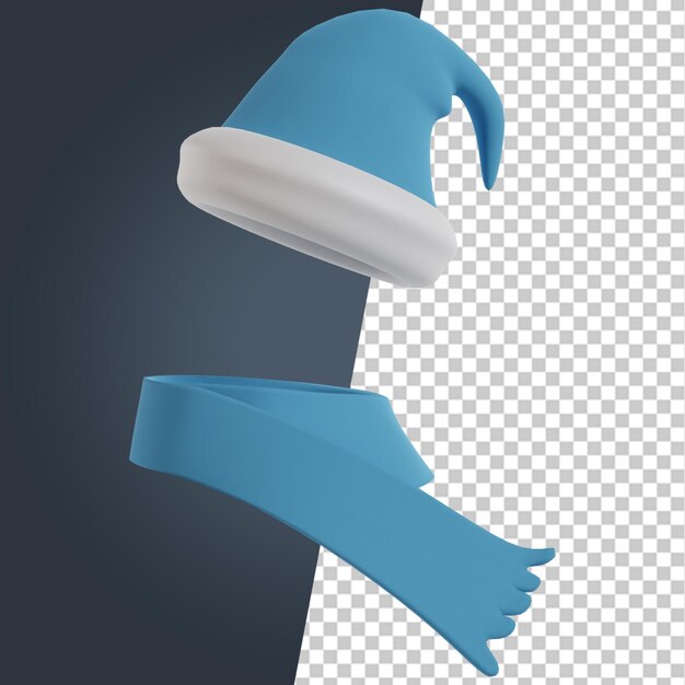 Wintersaison 3D-Render-Clipart