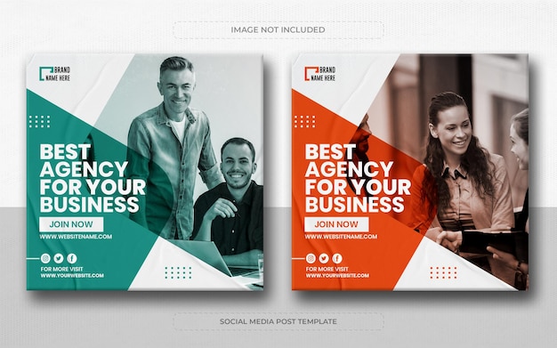 Wir sind eine kreative Marketingagentur für Social-Media-Posts und Web-Banner-Vorlagen