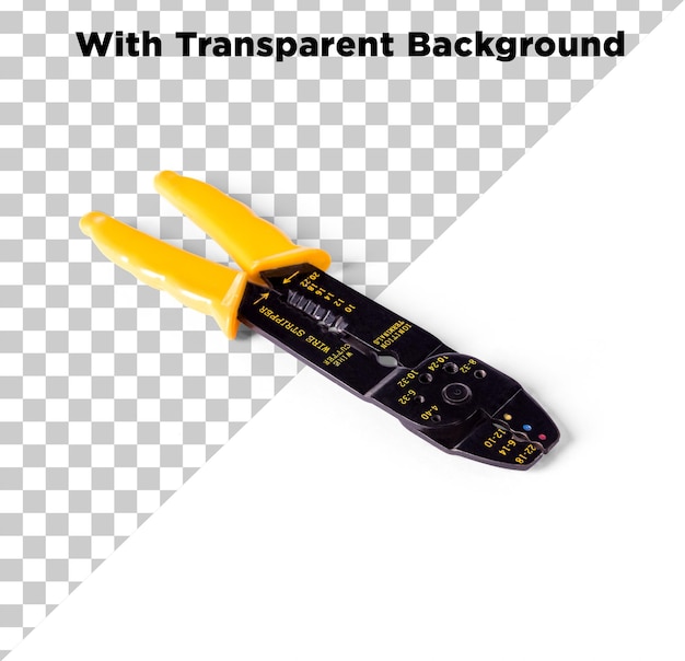 Wire Cutter Tool PNG PSD isoliert auf durchsichtigem Hintergrund