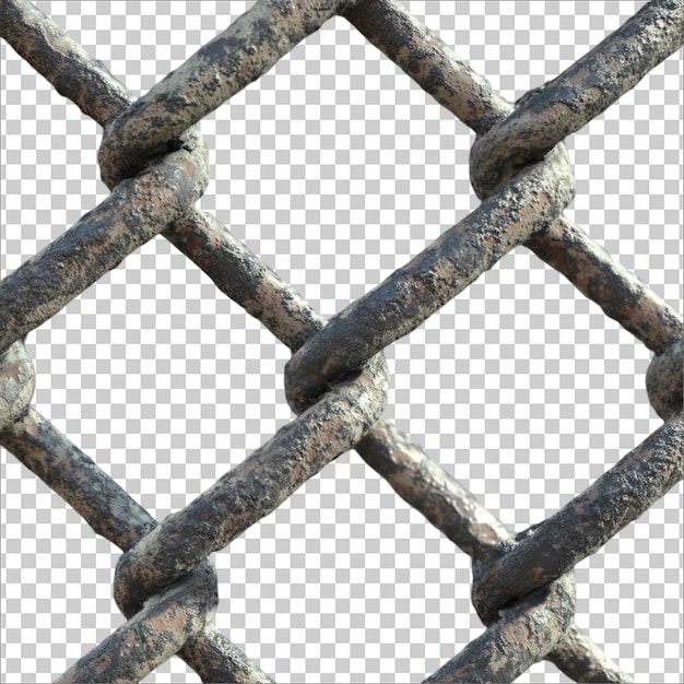 wire mesh with a hole PNG cutout isolated on transparent background