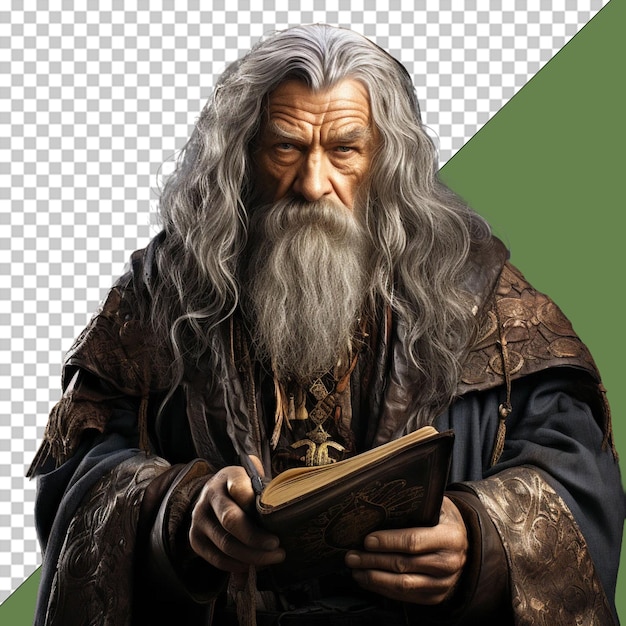 PSD wiseman png illustration