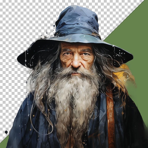 PSD wiseman png illustration