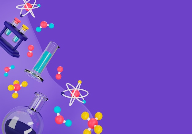 Wissenschaftlicher Hintergrund mit Laborgeräten
