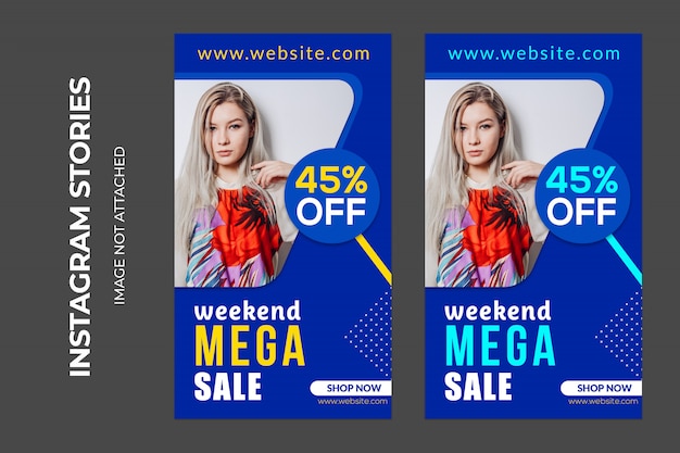 Wochenende Mega Sale Banner, Premium Psd