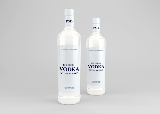 Wodka alkohol flasche etikett modell