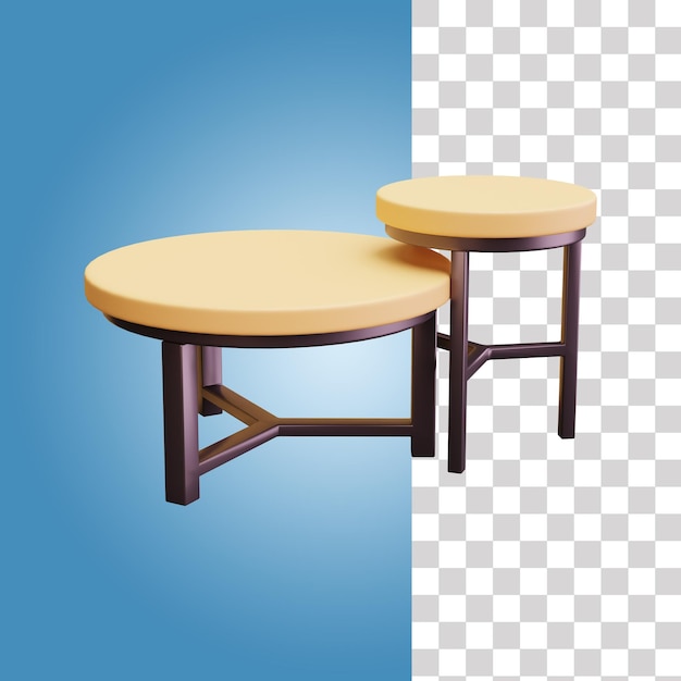 Wohnzimmer-Tisch 3D-Symbol