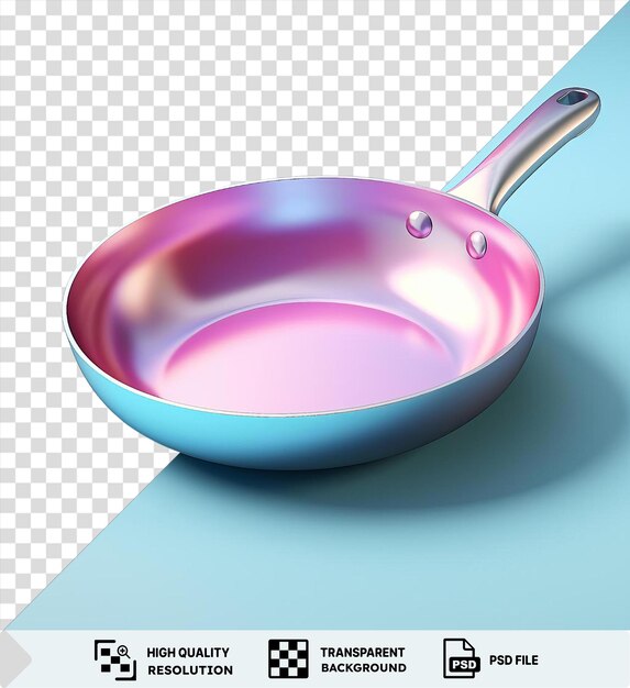 Wok aislado de fondo azul psd png