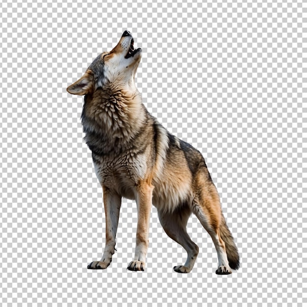 PSD wolf mit wolf in der natur