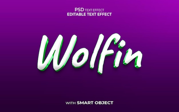 Wolfin-Texteffekt