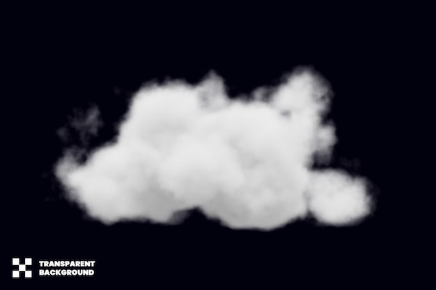 Wolke auf durchsichtigem Hintergrund