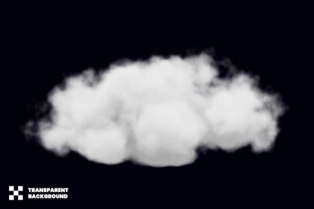 Wolke auf durchsichtigem Hintergrund