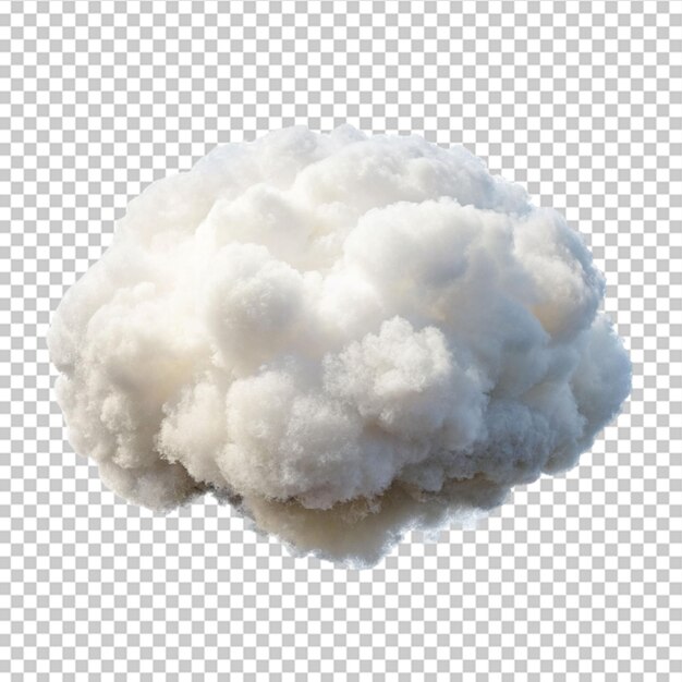 PSD wolke im blauen himmel auf durchsichtigem hintergrund