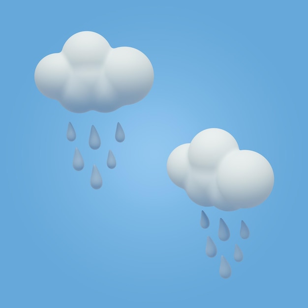 Wolken an regnerischen Tagen
