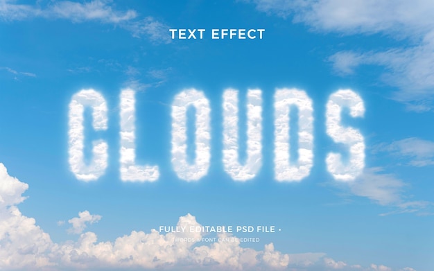 Wolkentexteffekt