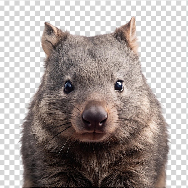 PSD wombat isolado em fundo transparente