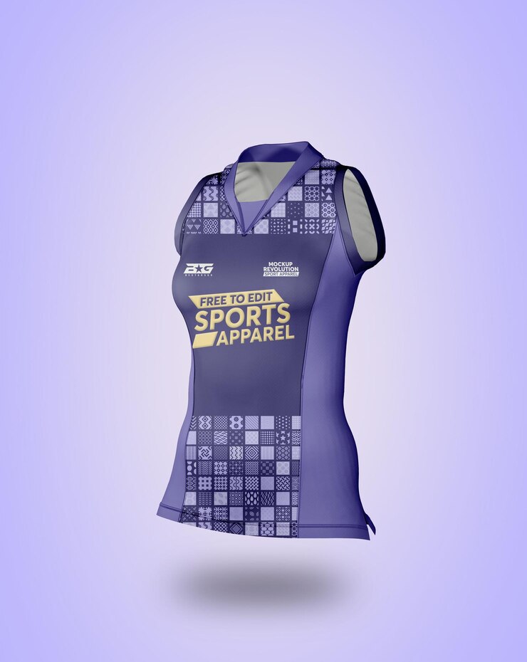 PSD womens netball sleeveless jersey