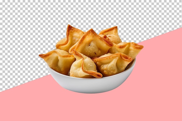 PSD des wontons frits, un fond transparent