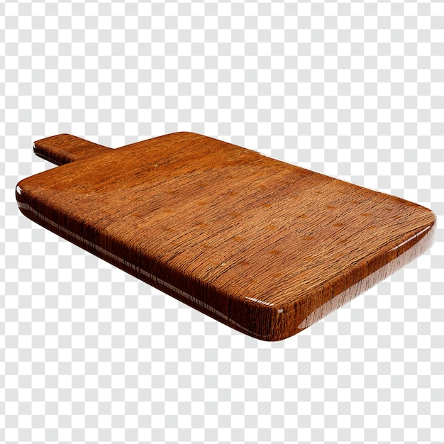 wood cutting plank isolated transparent background