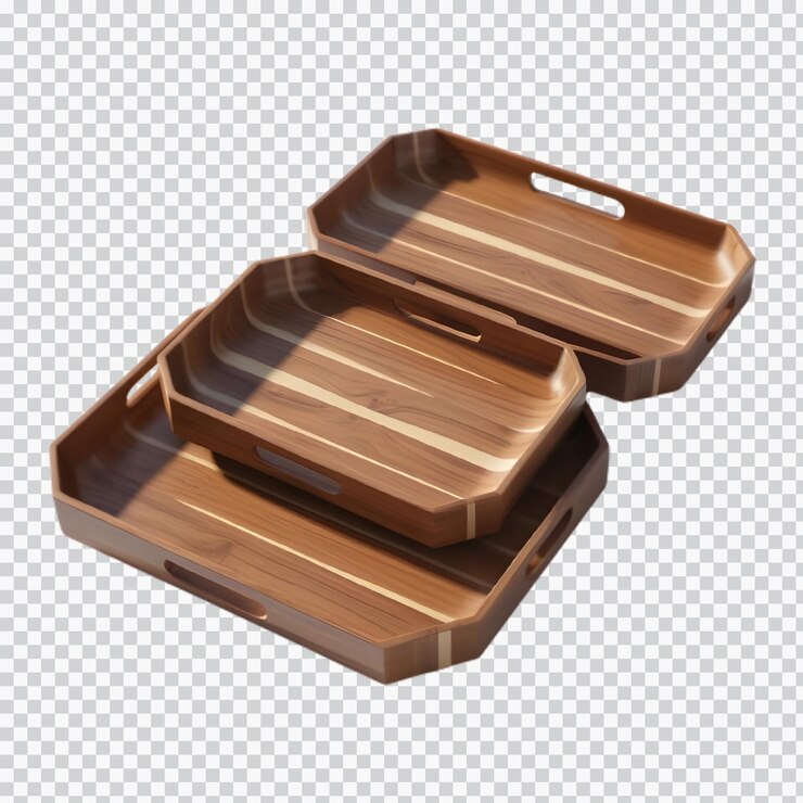 PSD wooden pallets 3d illustration 3d rendering isolated