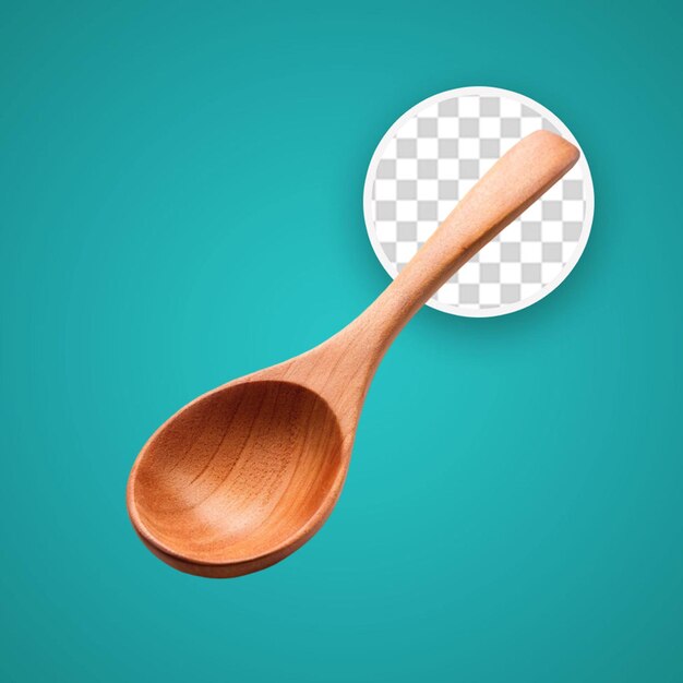 PSD wooden spoon transparency background psd