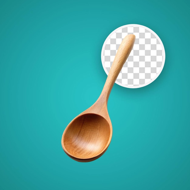 PSD wooden spoon transparency background psd