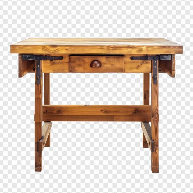 Work Table front view full length isolate on transparency background