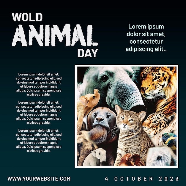 PSD world_animal_day_instgram_post_2