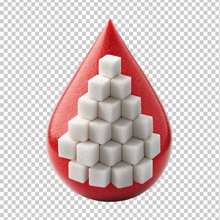 PSD world diabetes day concept with symbol of diabetes on transparent background