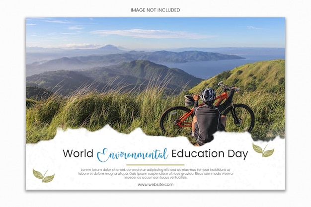 PSD world environmental education day social media template und banner für den instagram-post-feed
