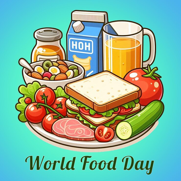 PSD world food day template design world food day background design
