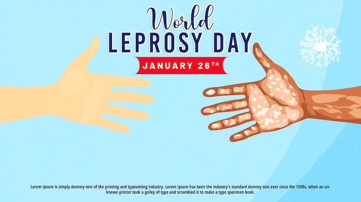 PSD world leprosy day poster template design