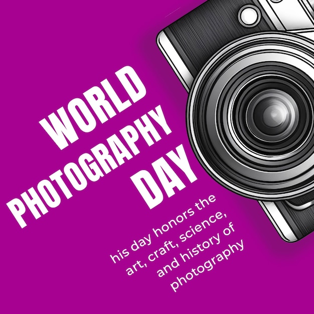 World Photography Day Design für soziale Medien und Instagram Post Vorlage Design PSD