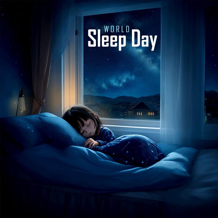 PSD world sleep day background