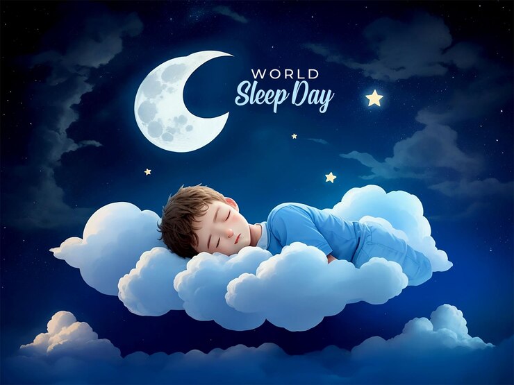 PSD world sleep day background