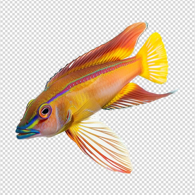 PSD wrasse mais limpo isolado em fundo transparente